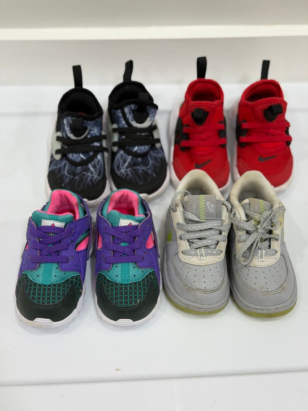 Nike Toddlers Sneakers Lot of 4 Size 6C CD7415 BQ4004